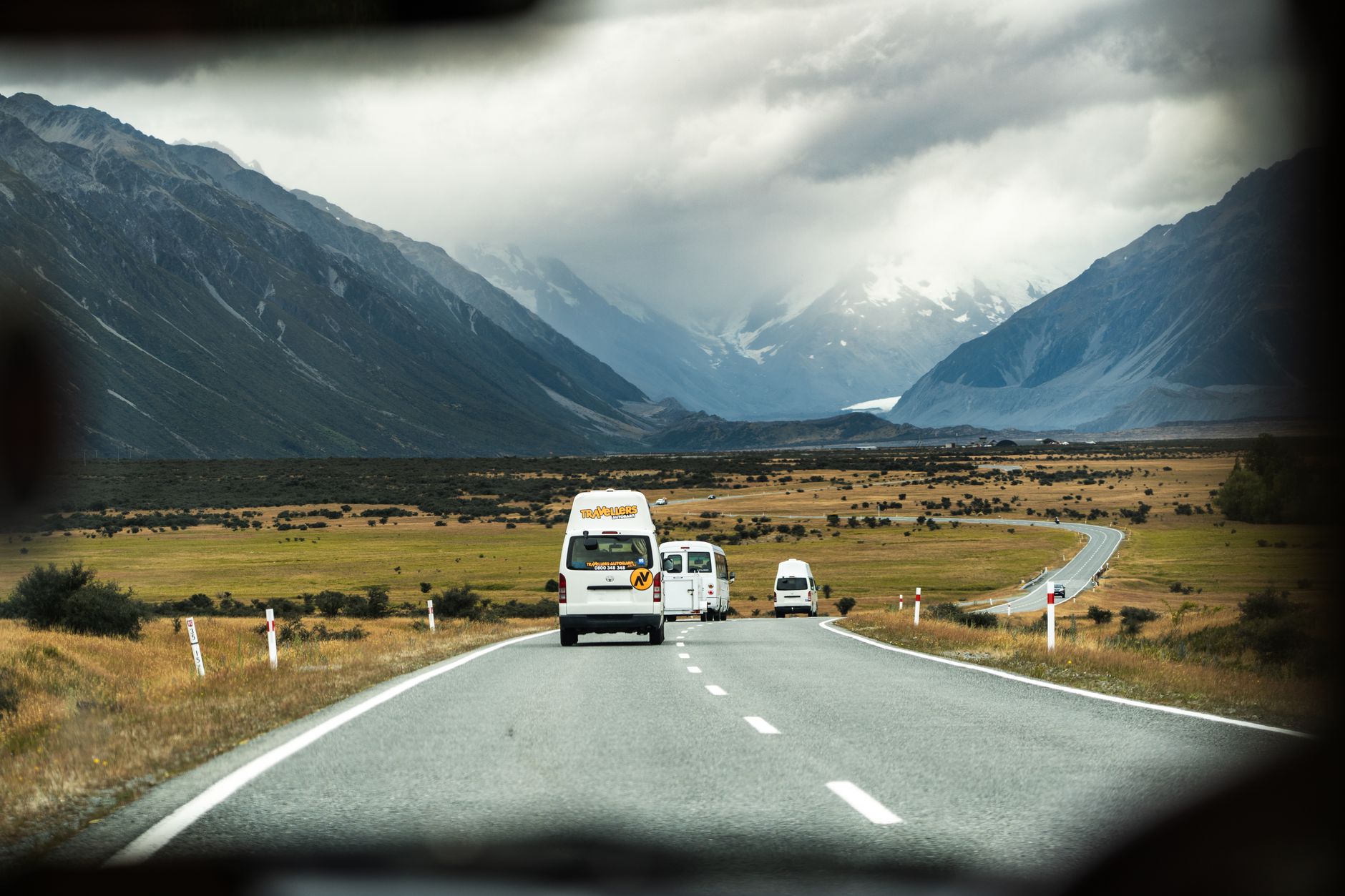 Campervan on Coastal Road